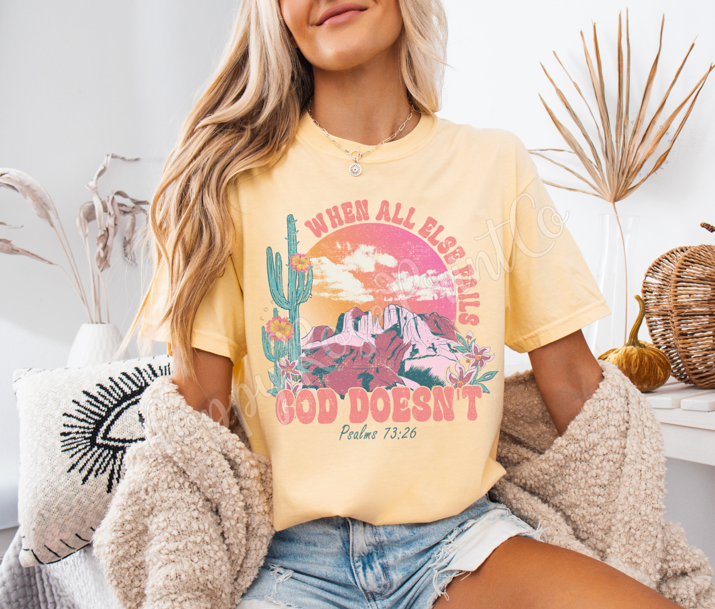 God Doesn't Fail Shirt Comfort Colors