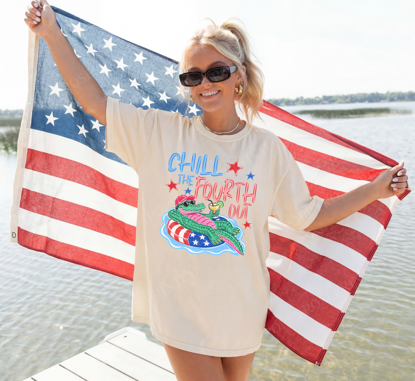 Chill the 4th Out Comfort Colors Shirt