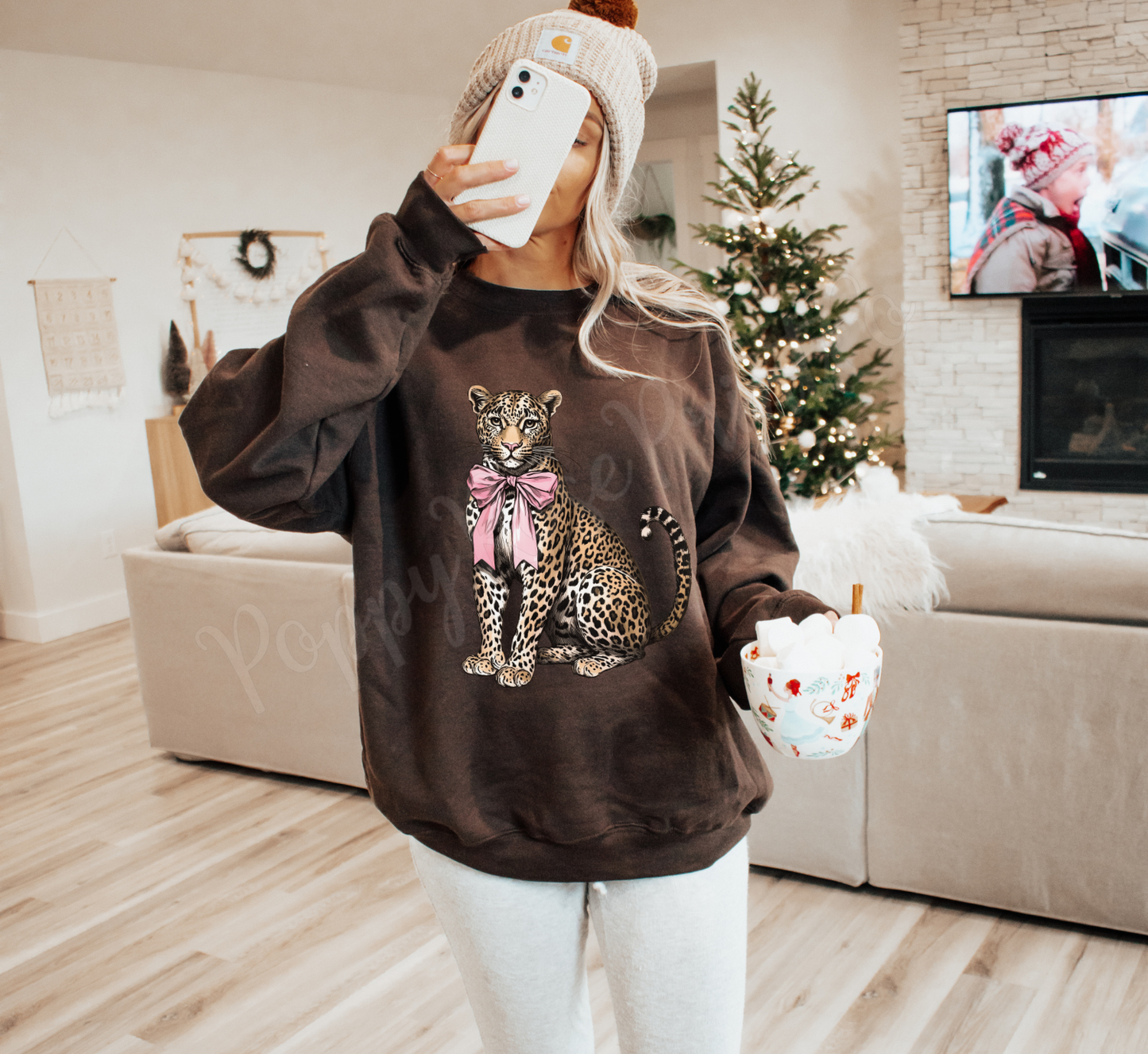 Coquette Leopard Sweatshirt