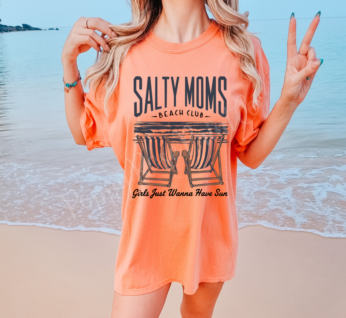 Salty Moms Beach Club Comfort Colors Shirt