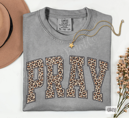 Leopard Pray Comfort Colors Shirt