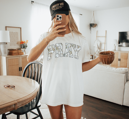 Camo Pray Comfort Colors Shirt