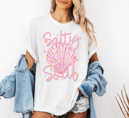 Salty Soul Comfort Colors Tshirt