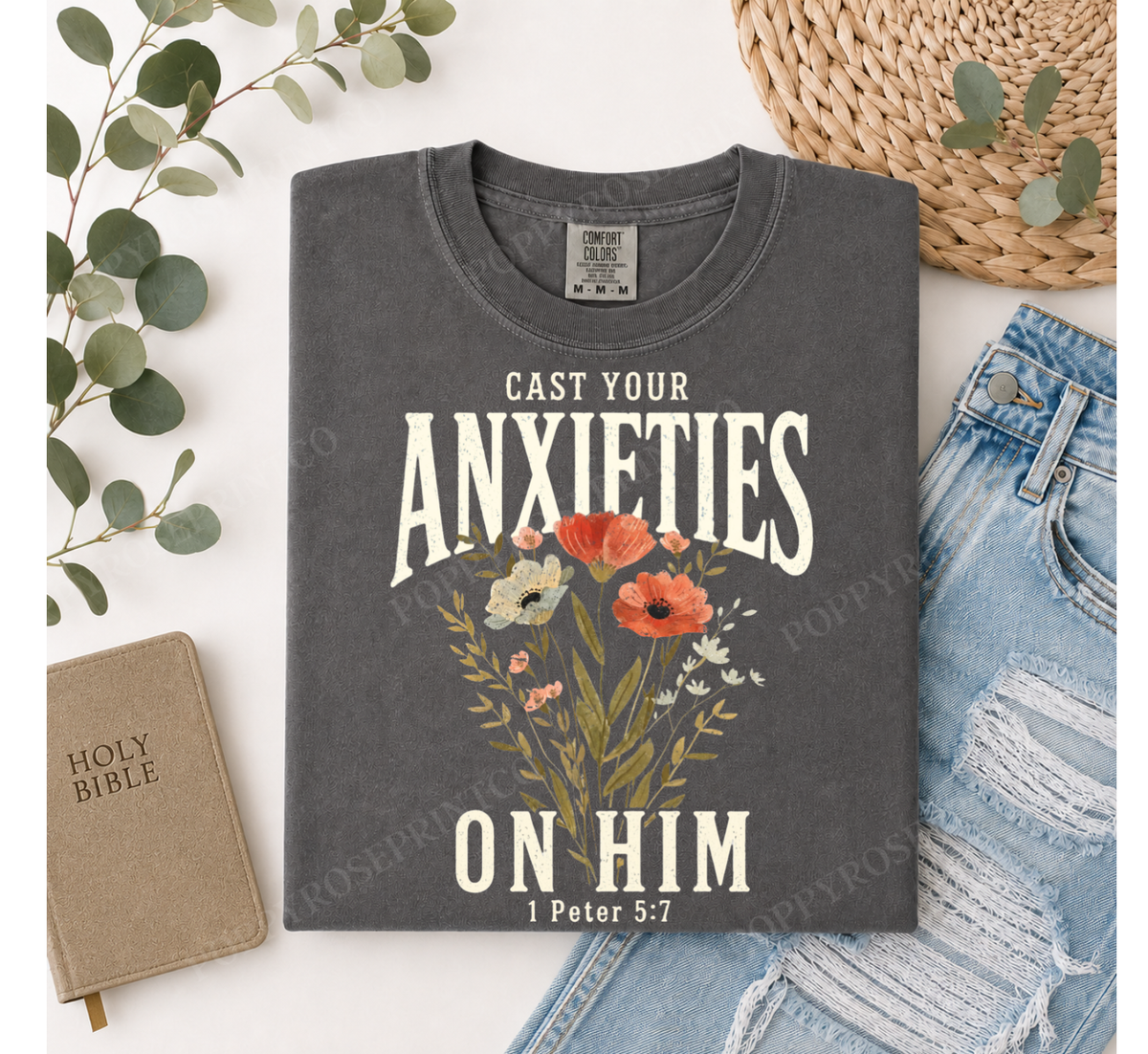 Cast Your Anxieties Comfort Colors Shirt
