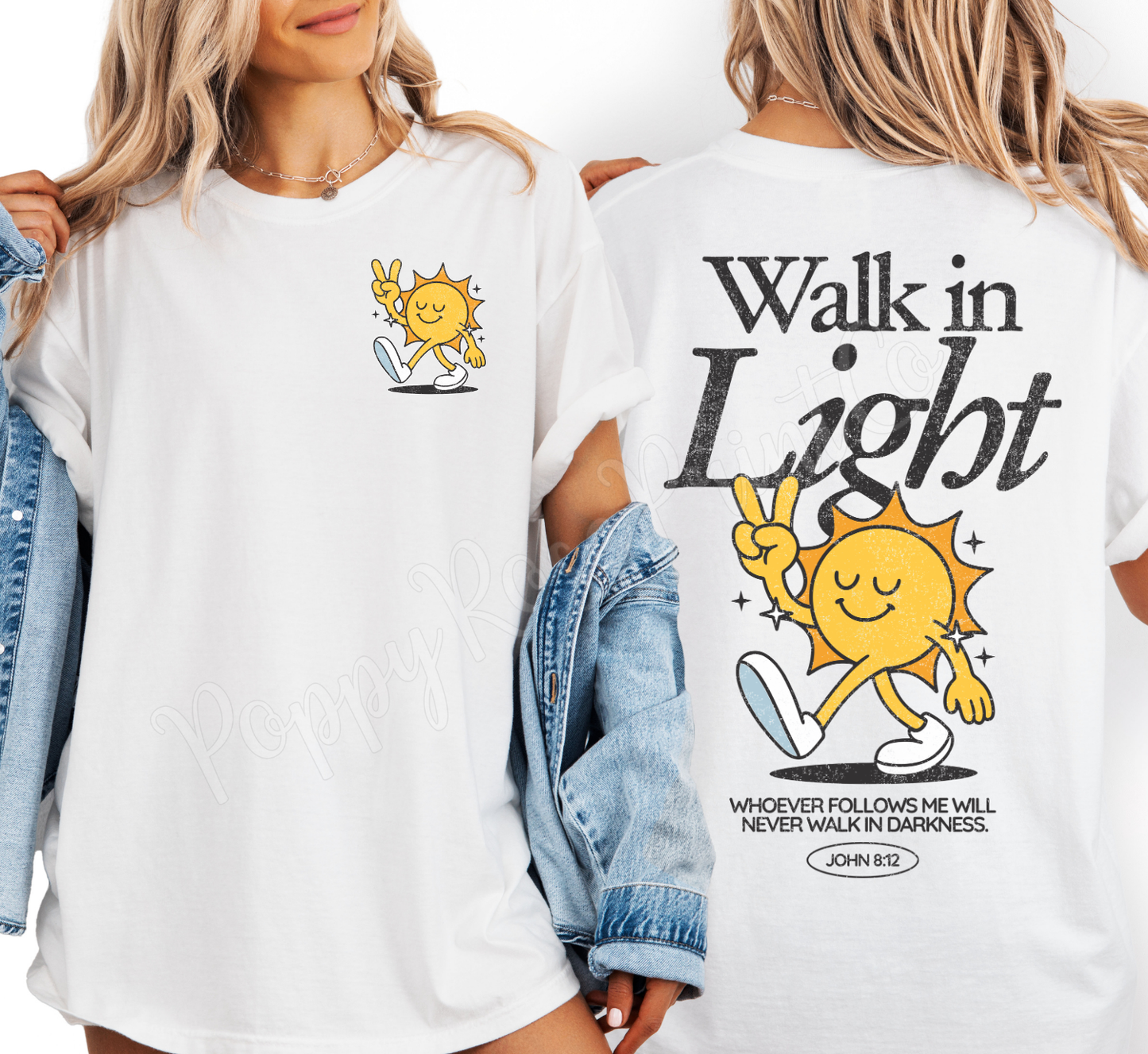 Walk In Light Front & Back Shirt Comfort Colors