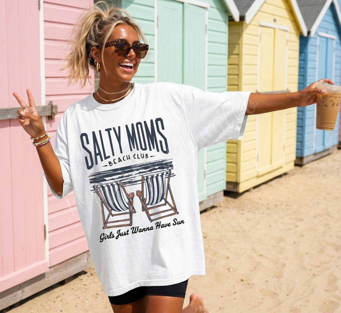 Salty Moms Beach Club Comfort Colors Shirt
