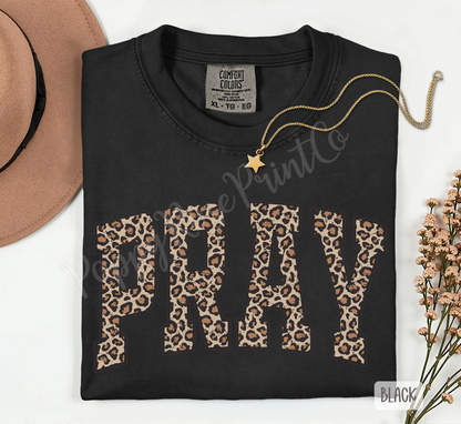 Leopard Pray Comfort Colors Shirt