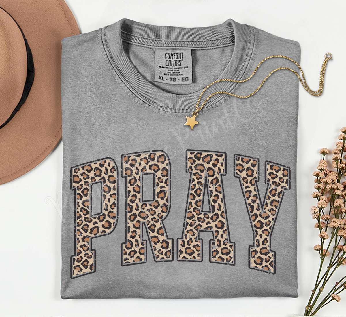 Leopard Pray Comfort Colors Shirt
