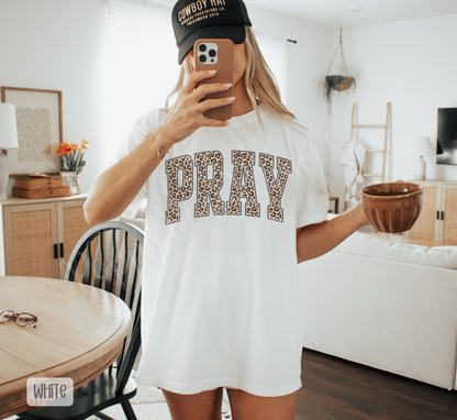 Leopard Pray Comfort Colors Shirt