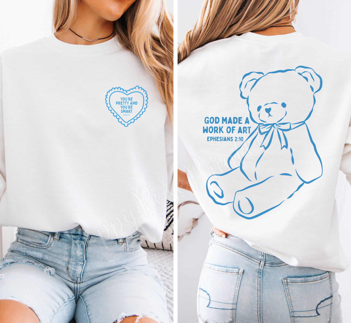 You're Pretty and You're Smart Front & Back Sweatshirt
