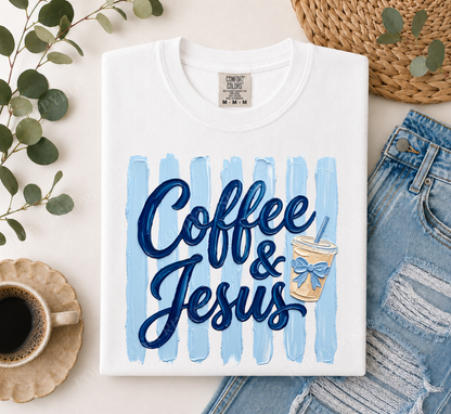 Coffee & Jesus Comfort Colors Shirt