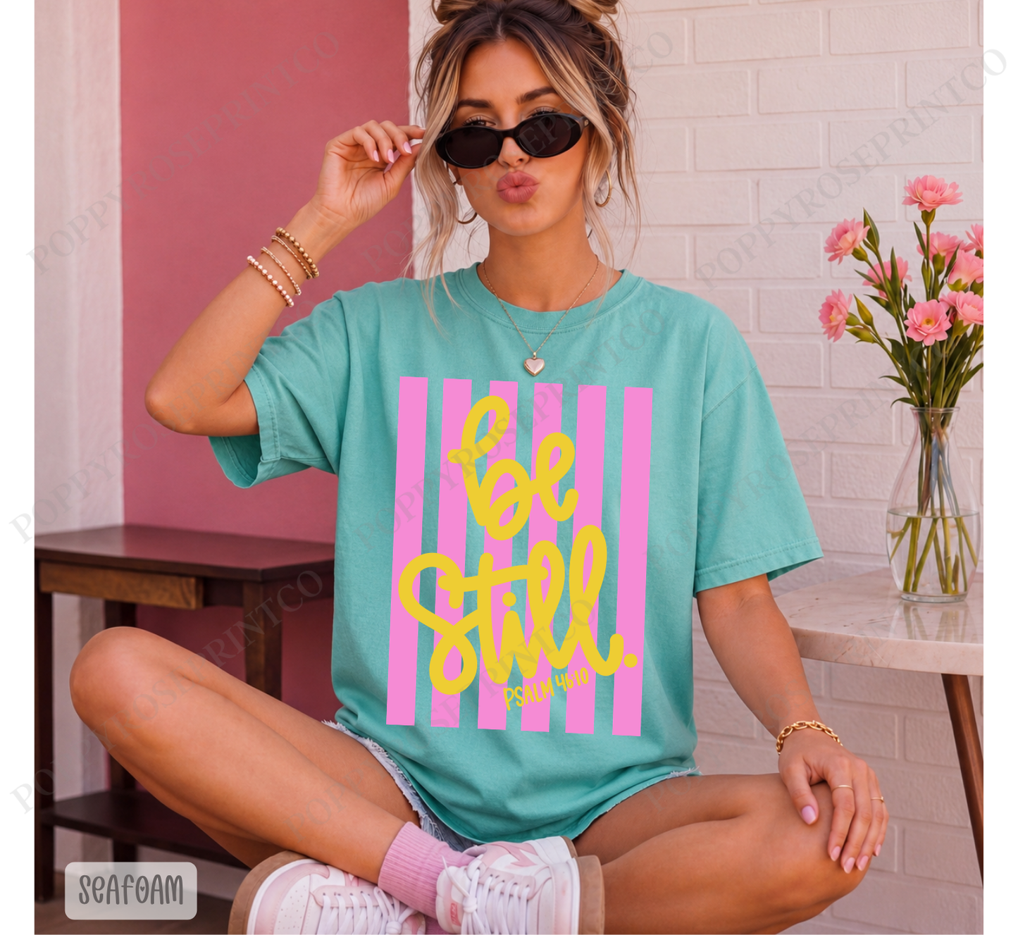 Be Still Stripes Comfort Colors Shirt