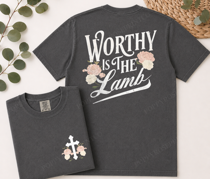 Worthy is The Lamb Comfort Colors Shirt