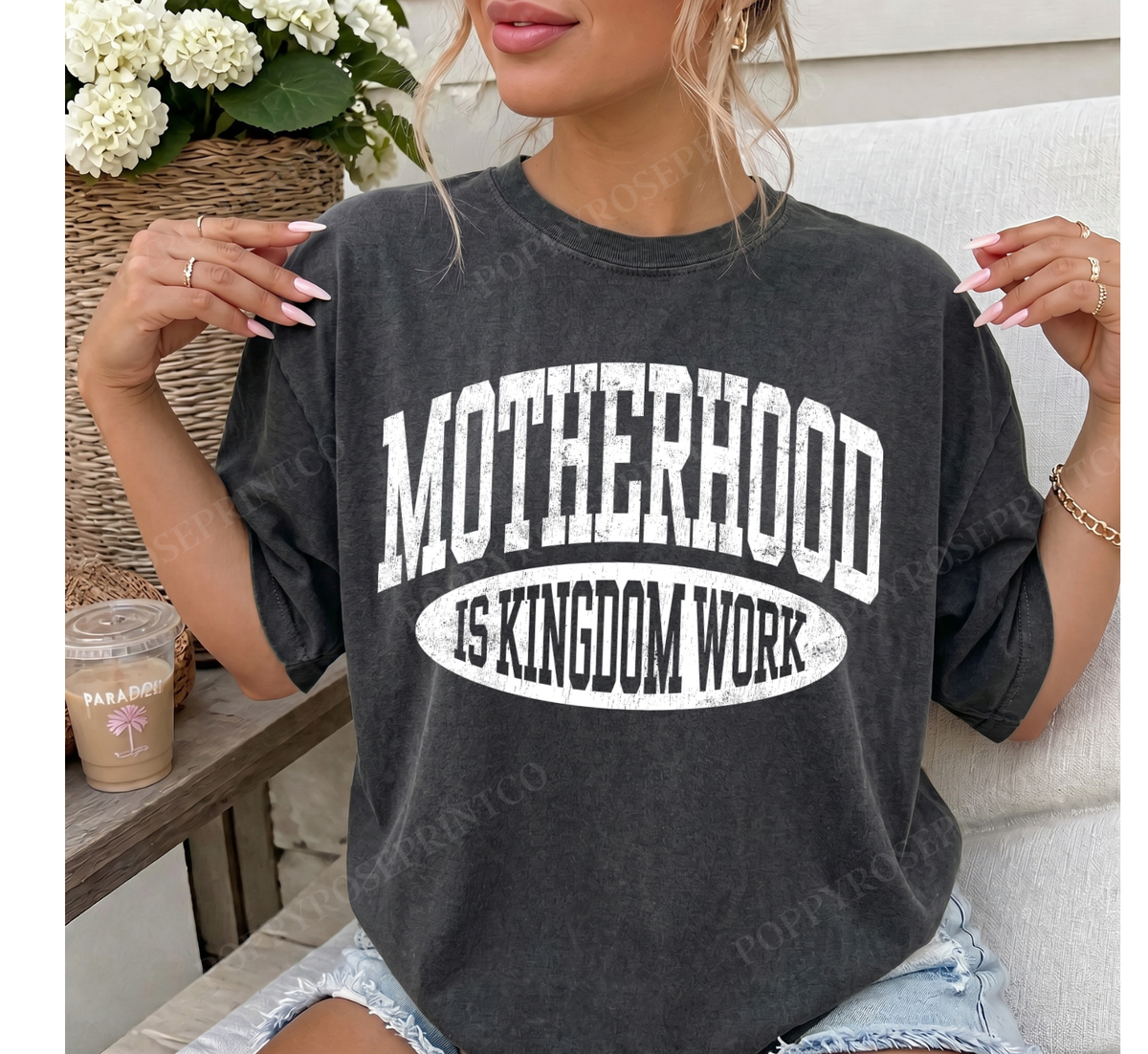 Motherhood is Kingdom Work Comfort Colors Shirt