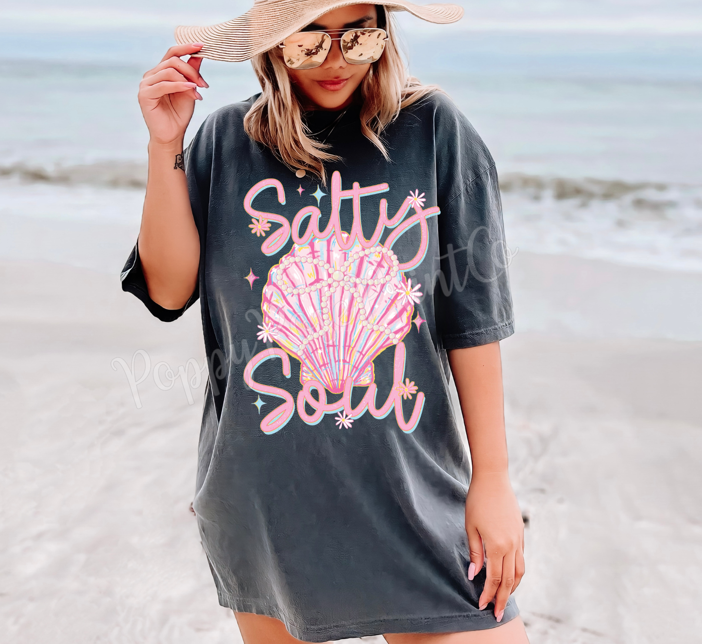 Salty Soul Comfort Colors Tshirt
