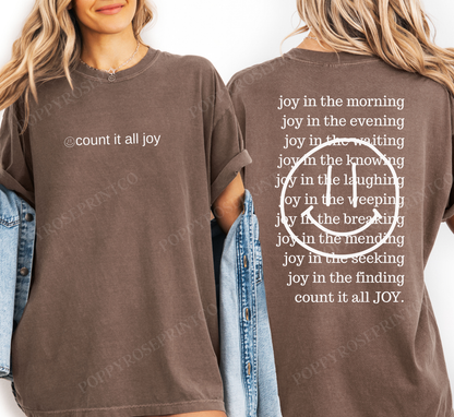 Count it All Joy Comfort Colors Shirt