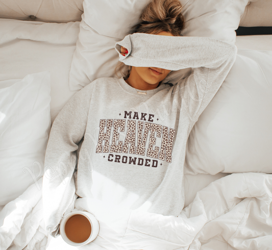 Make Heaven Crowded Leopard Sweatshirt