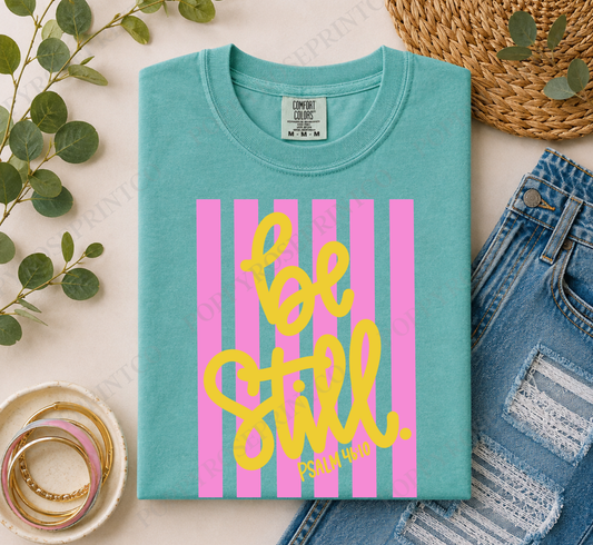 Be Still Stripes Comfort Colors Shirt