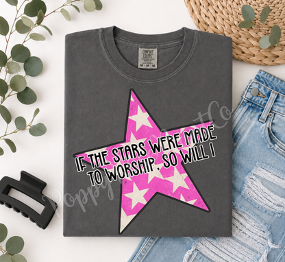 Stars Made to Worship Comfort Colors Shirt