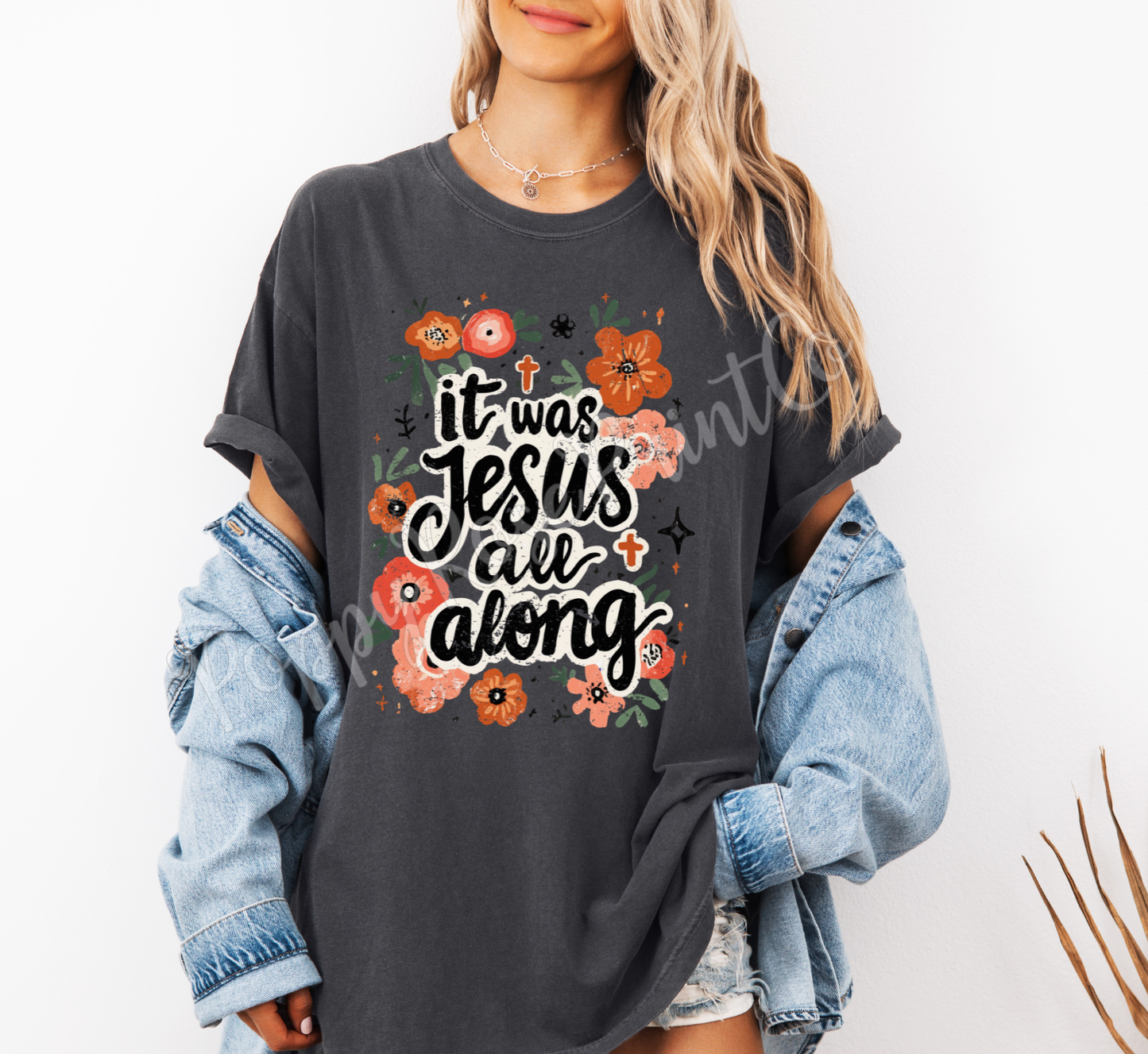 It Was Jesus All Along Shirt Comfort Colors