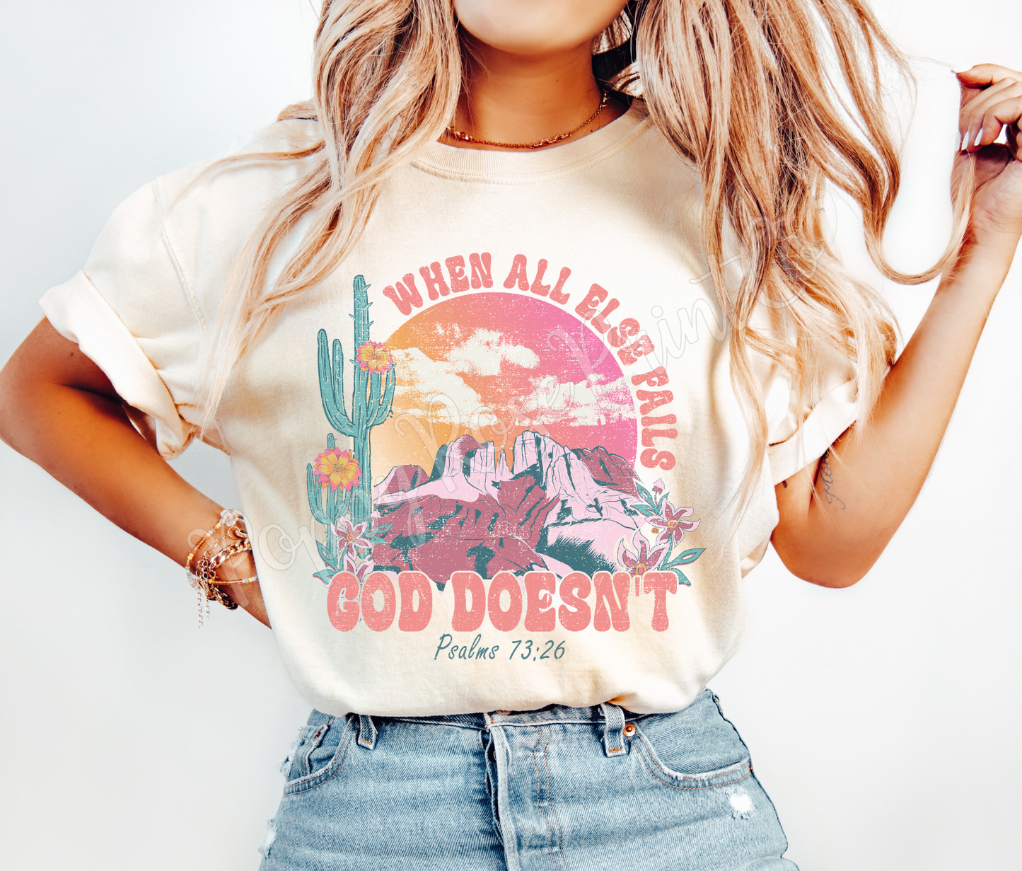 God Doesn't Fail Shirt Comfort Colors