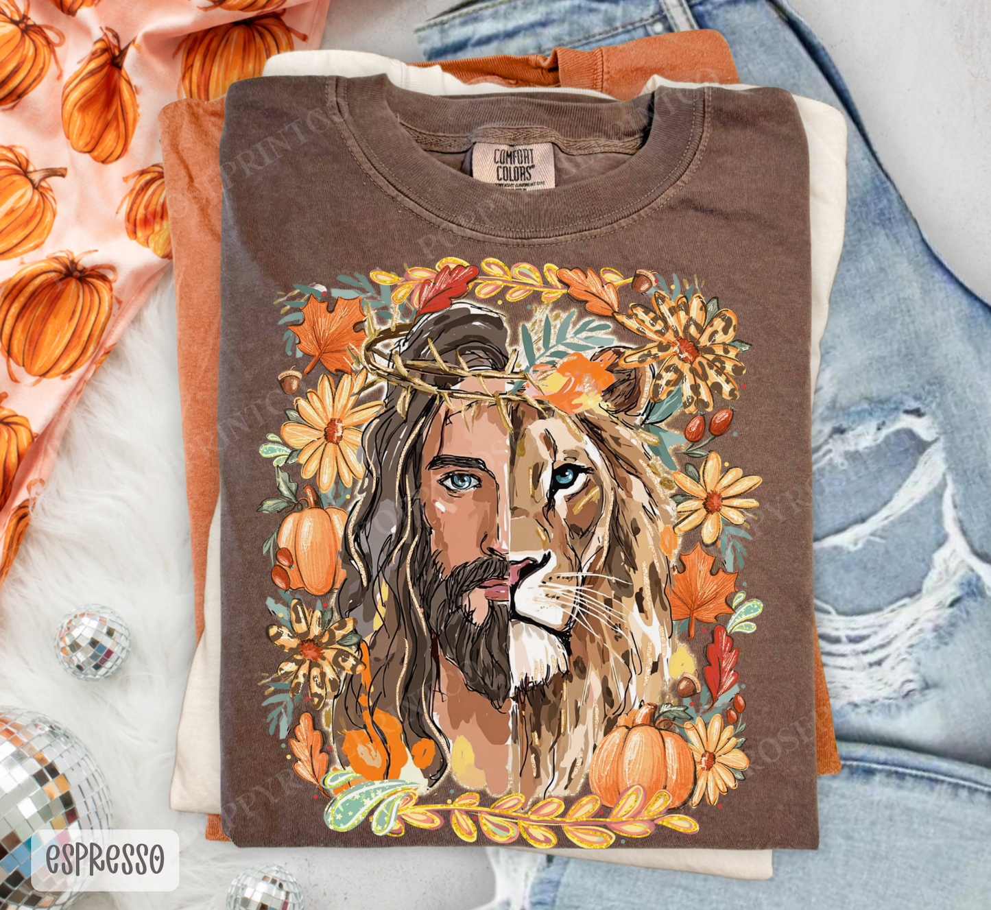 Fall Lion of Judah Comfort Colors Shirt