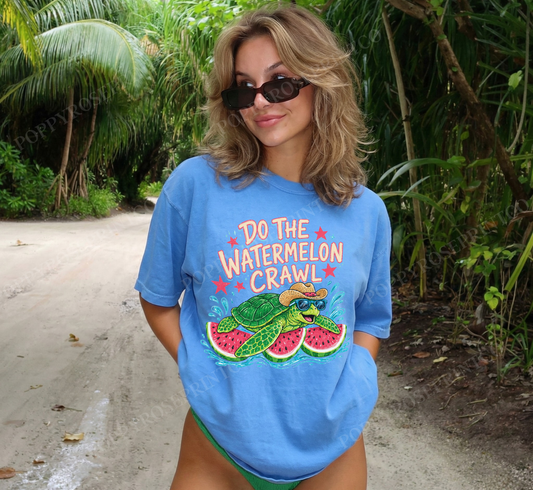 Watermelon Crawl Comfort Colors Shirt