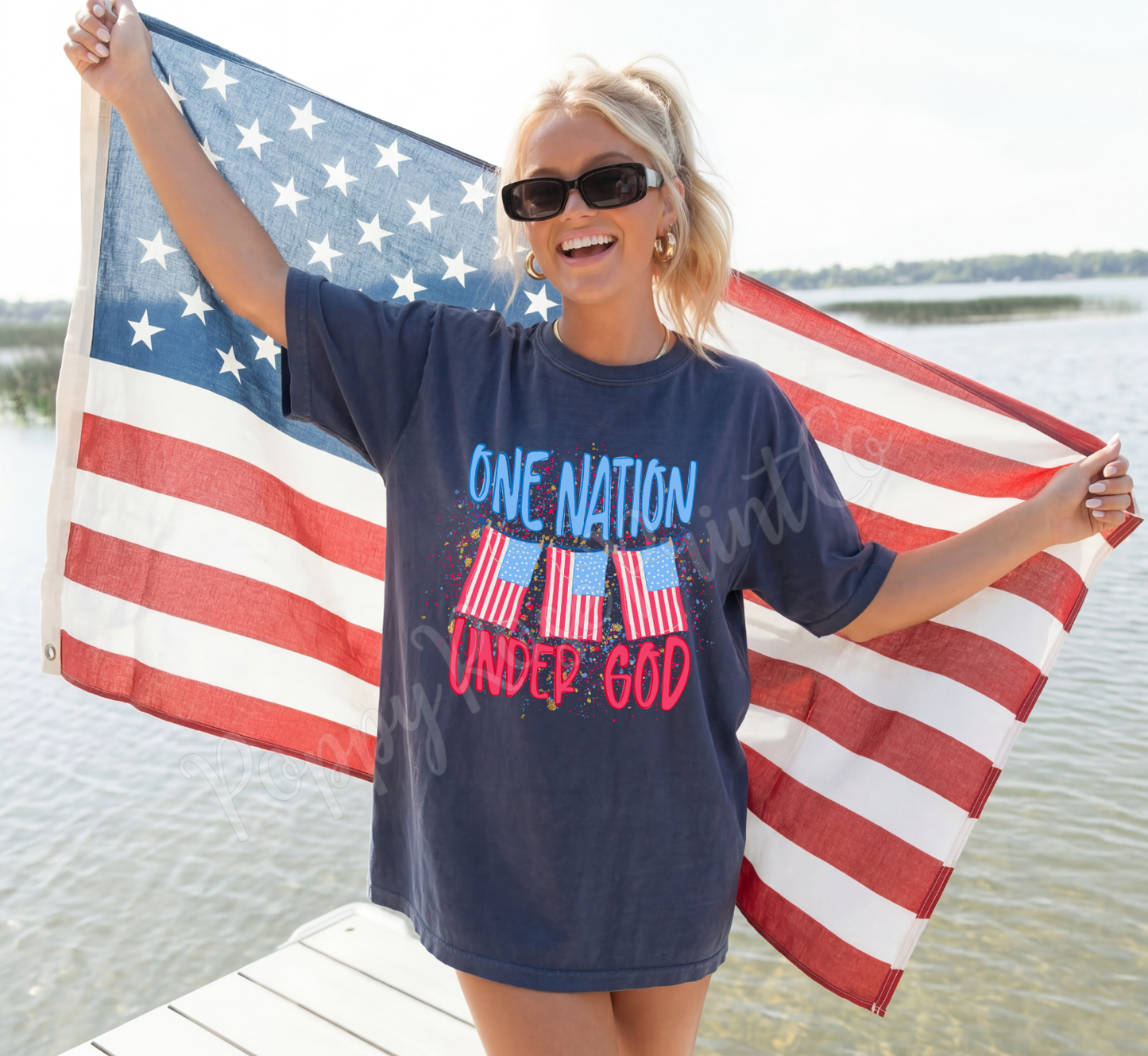 One Nation Under God Comfort Colors Shirt