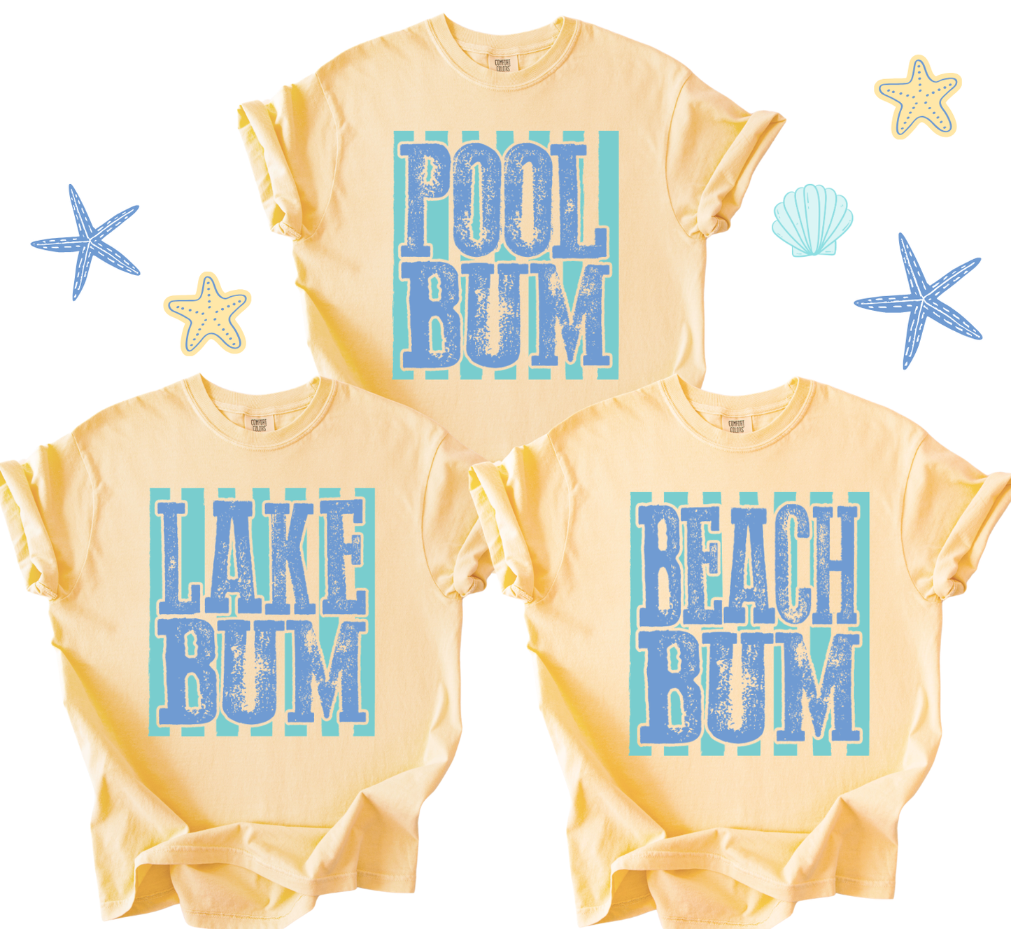 Lake/Beach/Pool Bum Comfort Colors Shirt