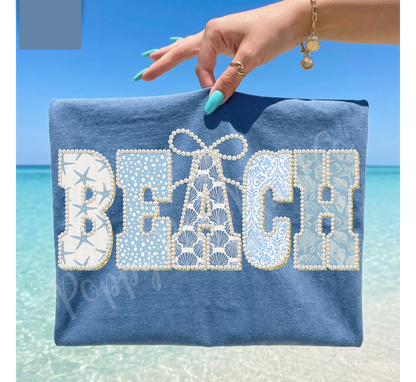Faux Pearl Beach Shirt Comfort Colors