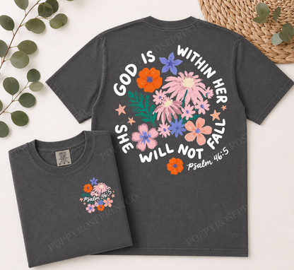 God is Within Her Comfort Colors Shirt