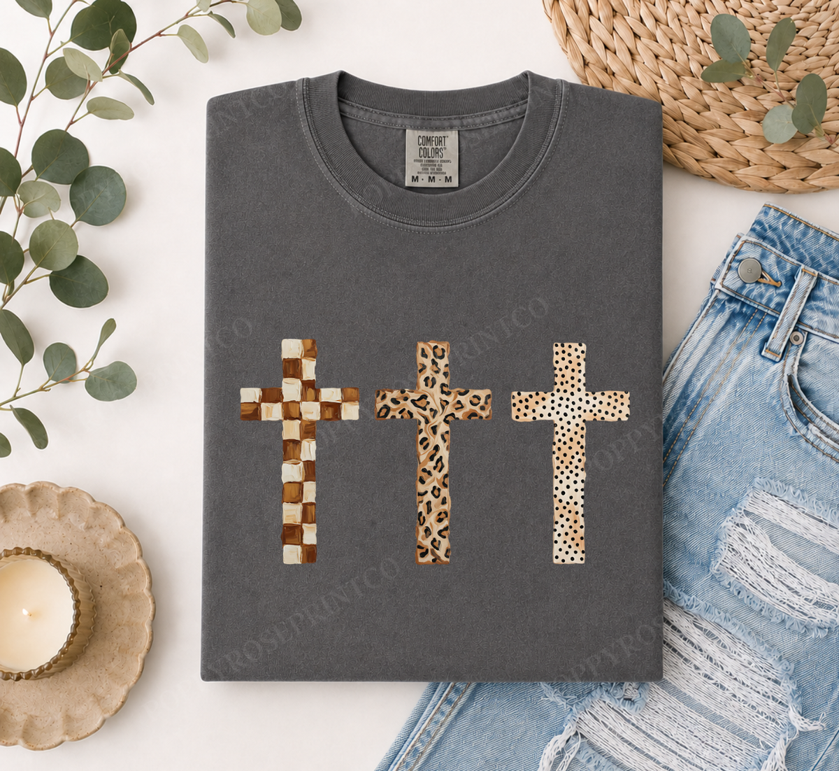 3 Crosses Comfort Colors Shirt