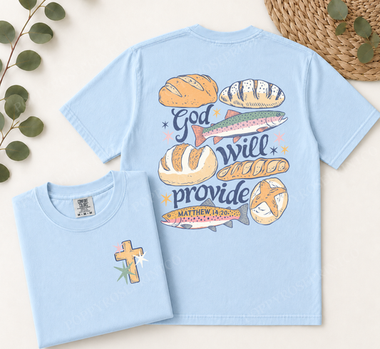 God will Provide Comfort Colors Shirt