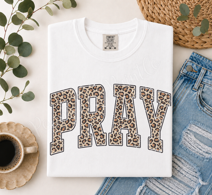 Leopard Pray Comfort Colors Shirt