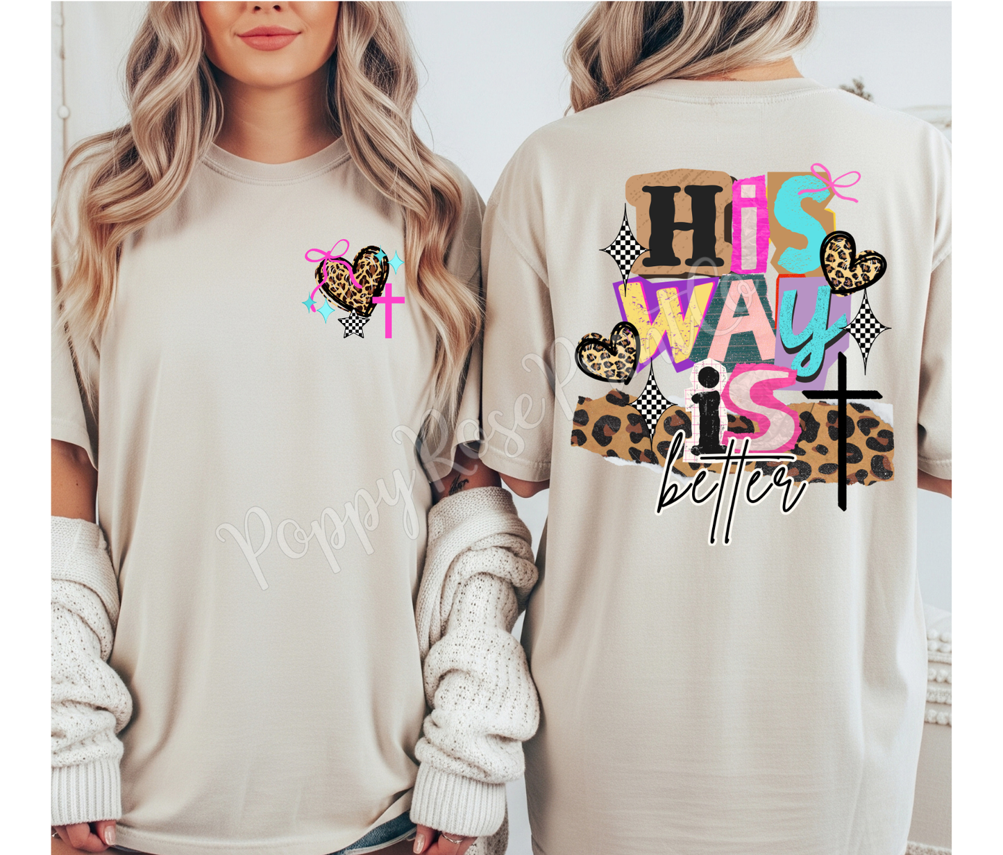 His Way Is Better Front & Back Shirt Comfort Colors