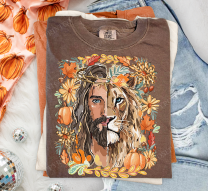 Fall Lion of Judah Comfort Colors Shirt