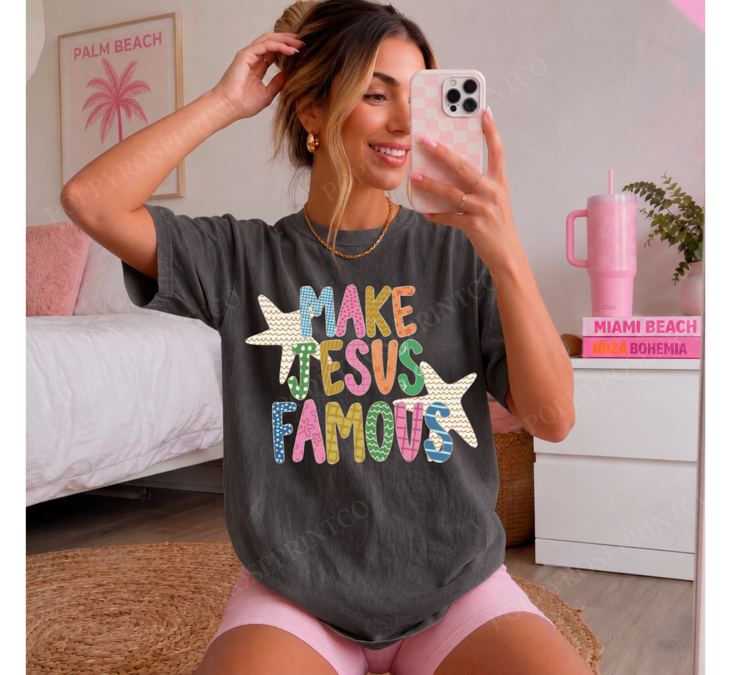 Make Jesus Famous Comfort Colors Shirt