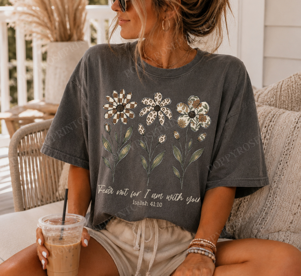Fear Not Flowers Comfort Colors Shirt
