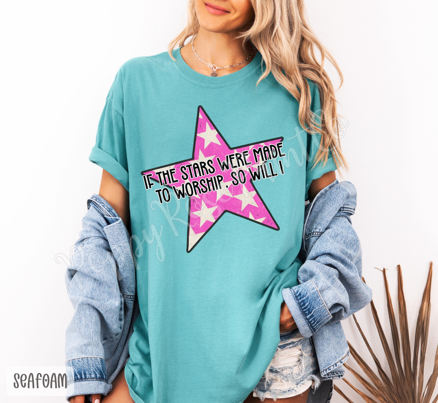 Stars Made to Worship Comfort Colors Shirt