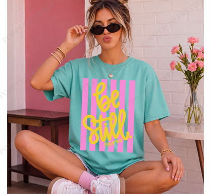 Be Still Stripes Comfort Colors Shirt