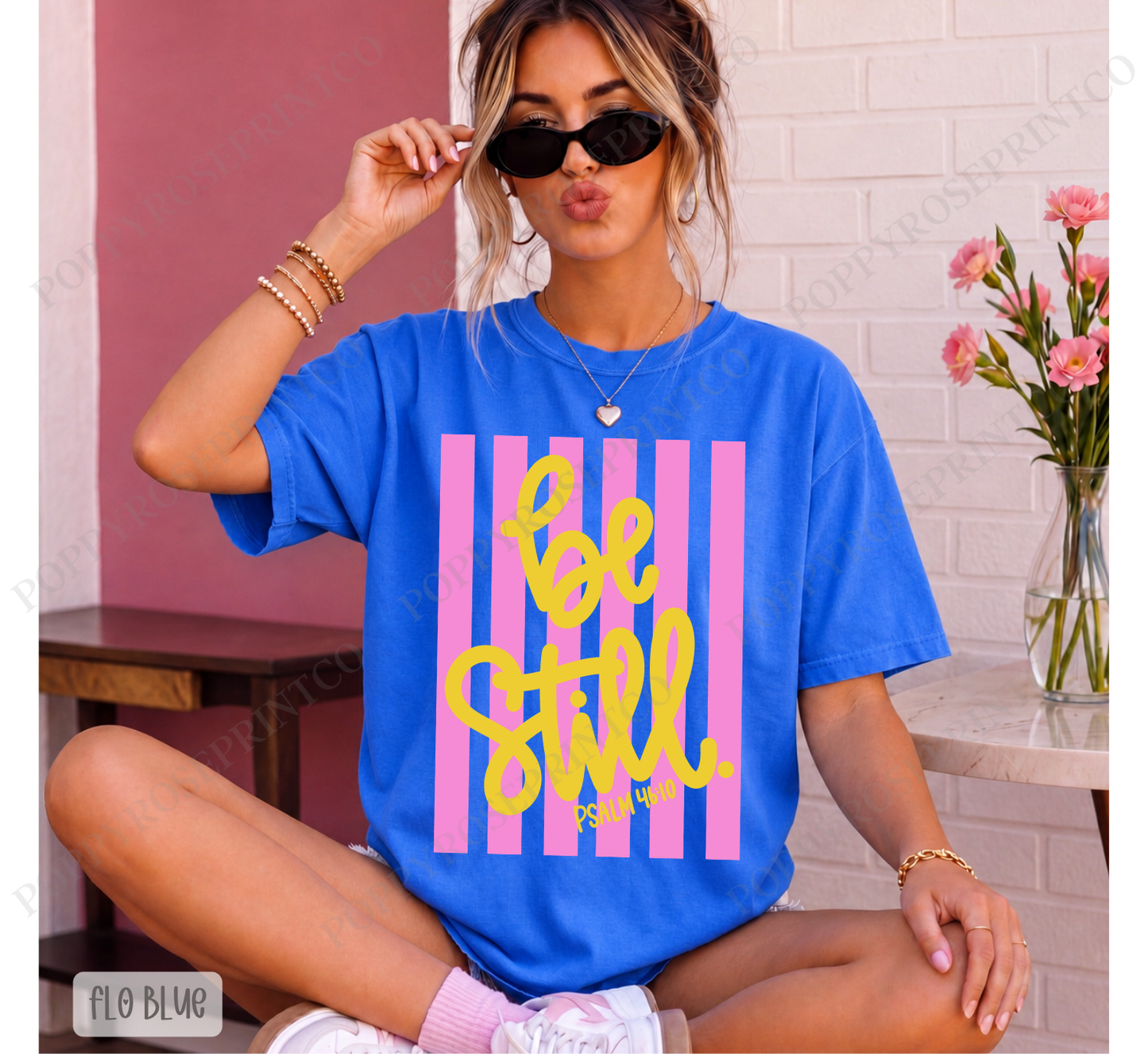 Be Still Stripes Comfort Colors Shirt