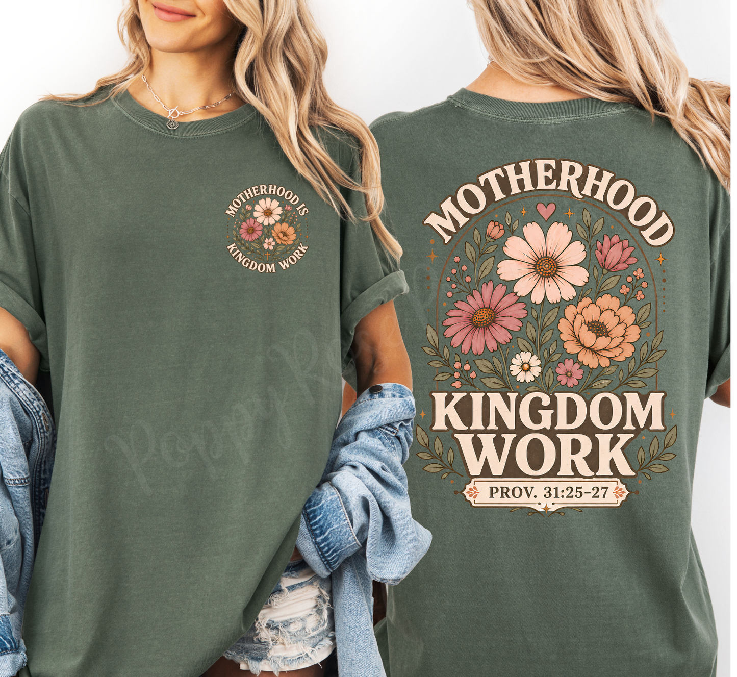 Motherhood Is Kingdom Work Comfort Colors Shirt