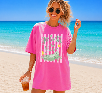 Go with the Flow Comfort Colors Shirt