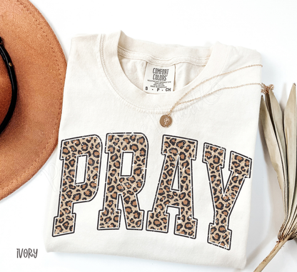 Leopard Pray Comfort Colors Shirt