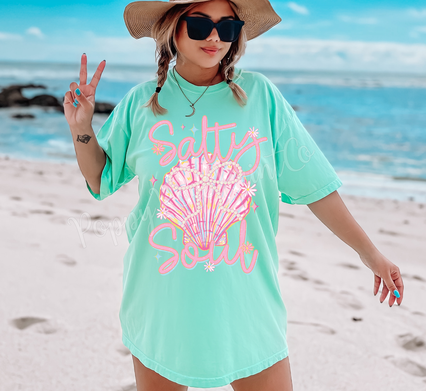 Salty Soul Comfort Colors Tshirt