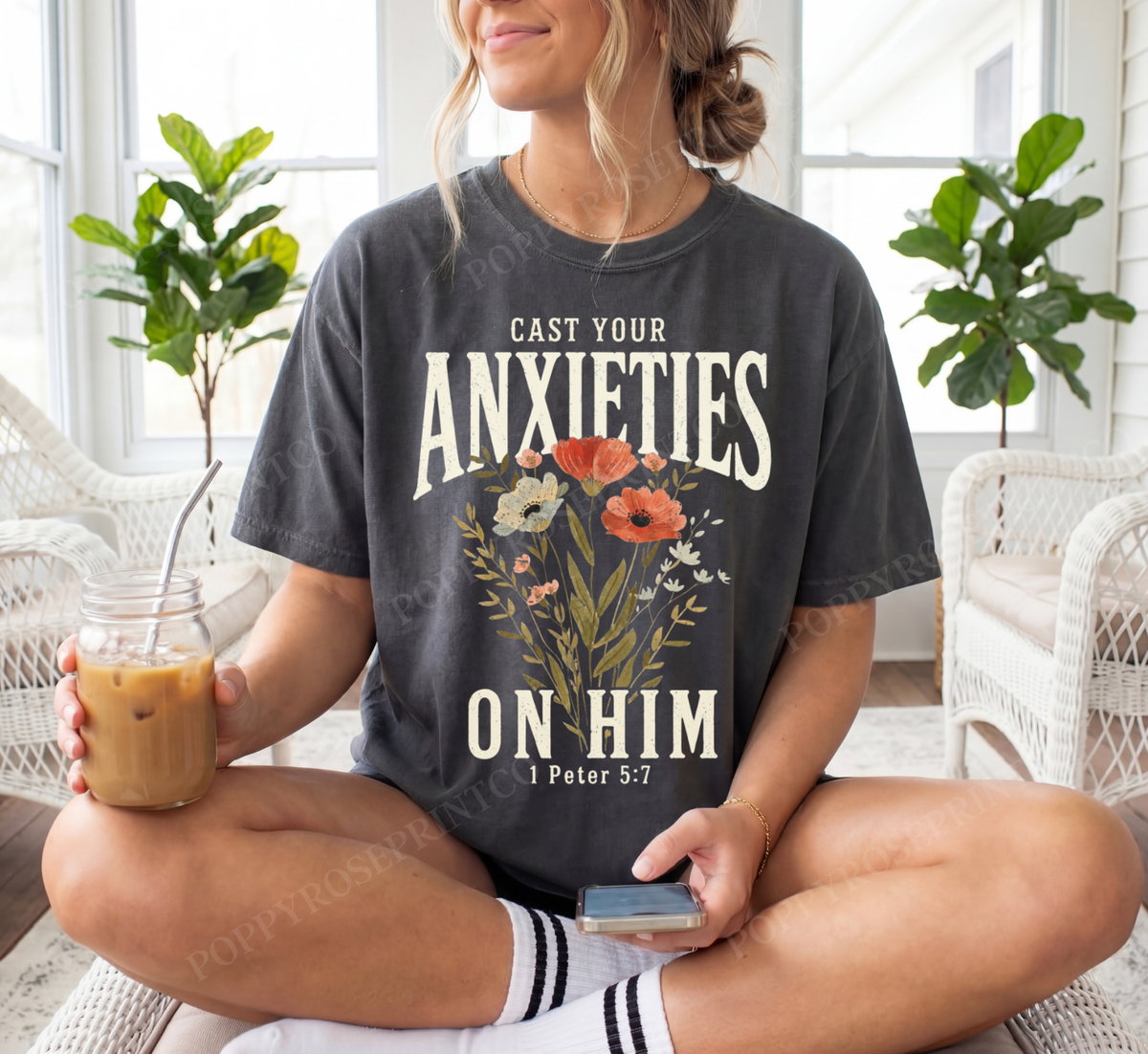 Cast Your Anxieties Comfort Colors Shirt