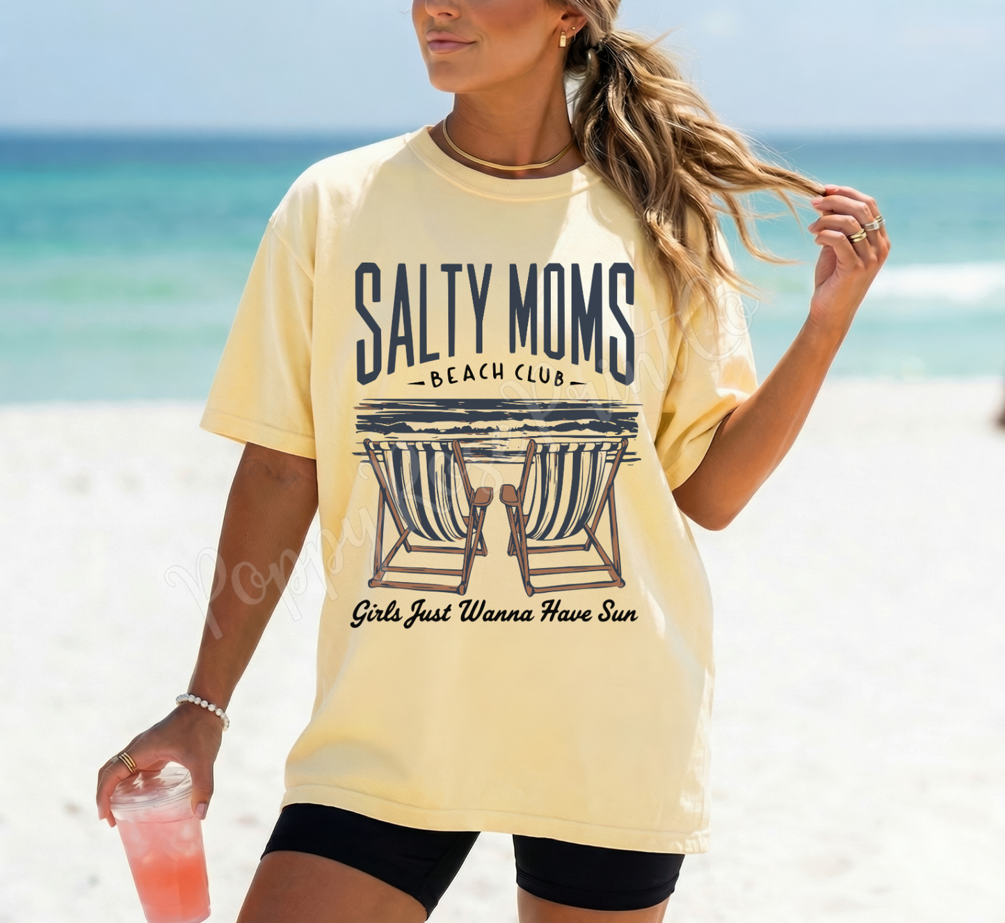 Salty Moms Beach Club Comfort Colors Shirt