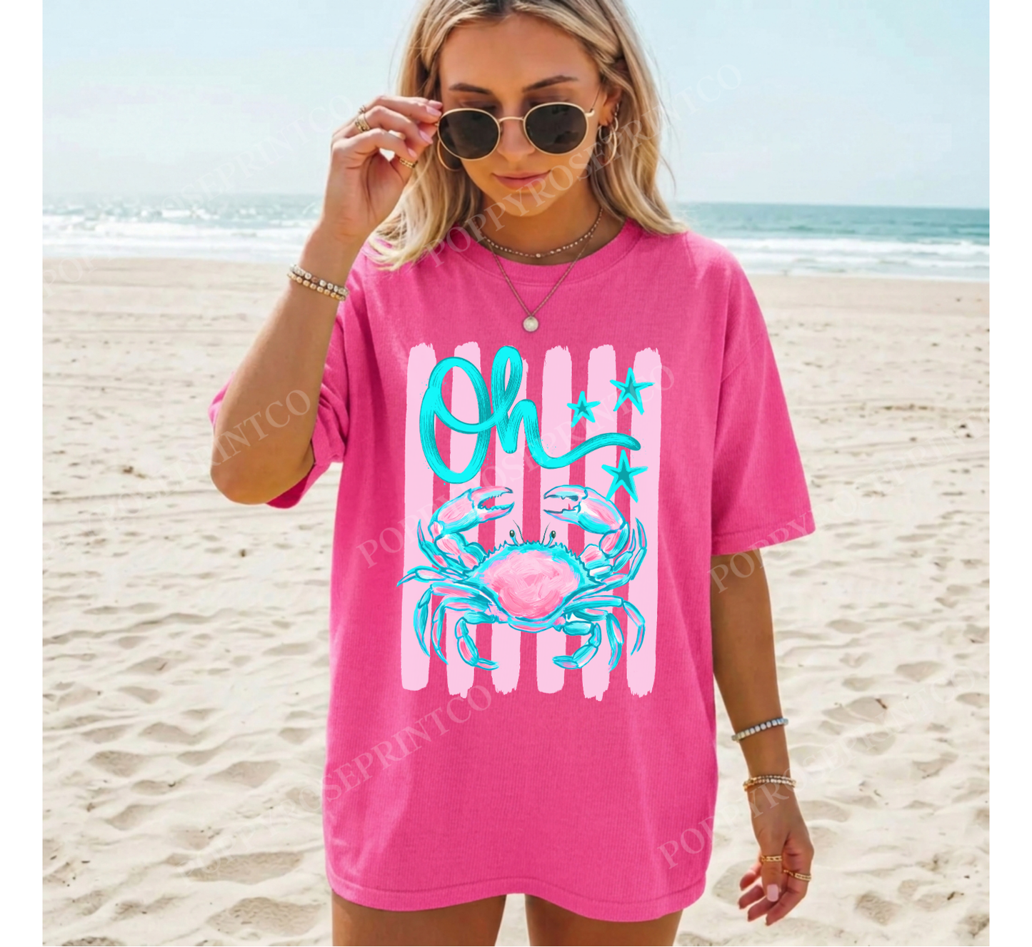 Oh Crab Comfort Colors Shirt