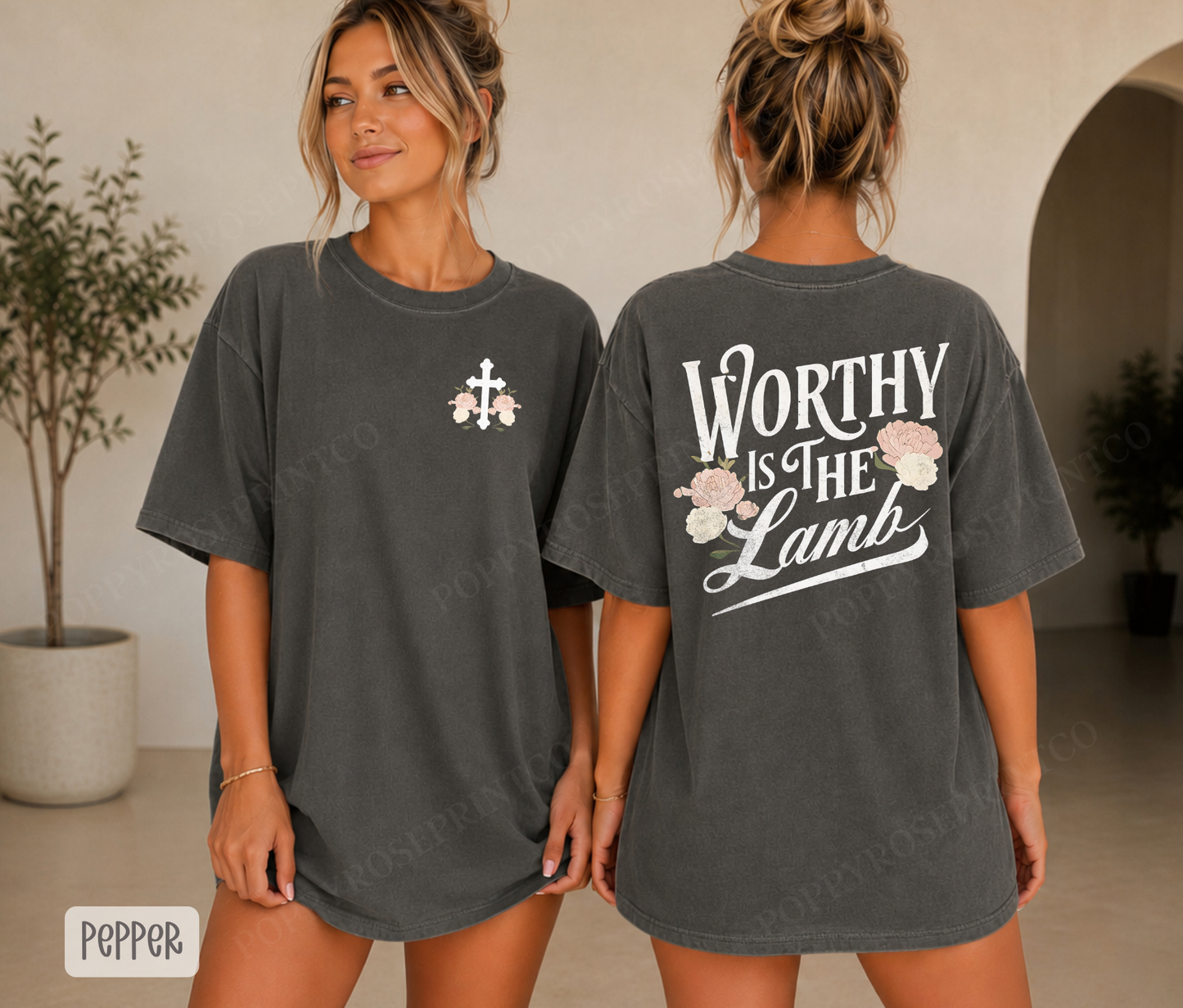Worthy is The Lamb Comfort Colors Shirt