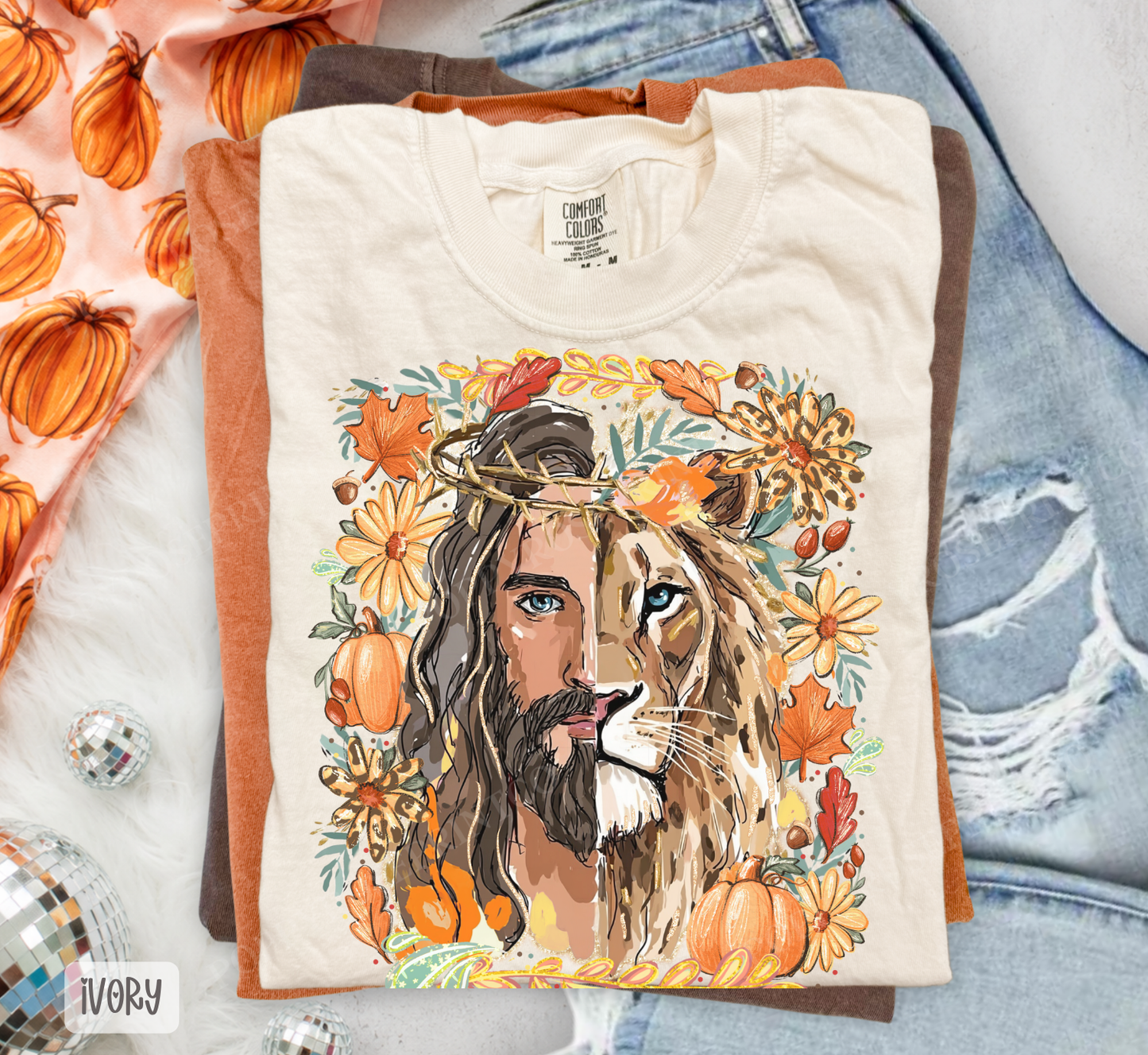 Fall Lion of Judah Comfort Colors Shirt